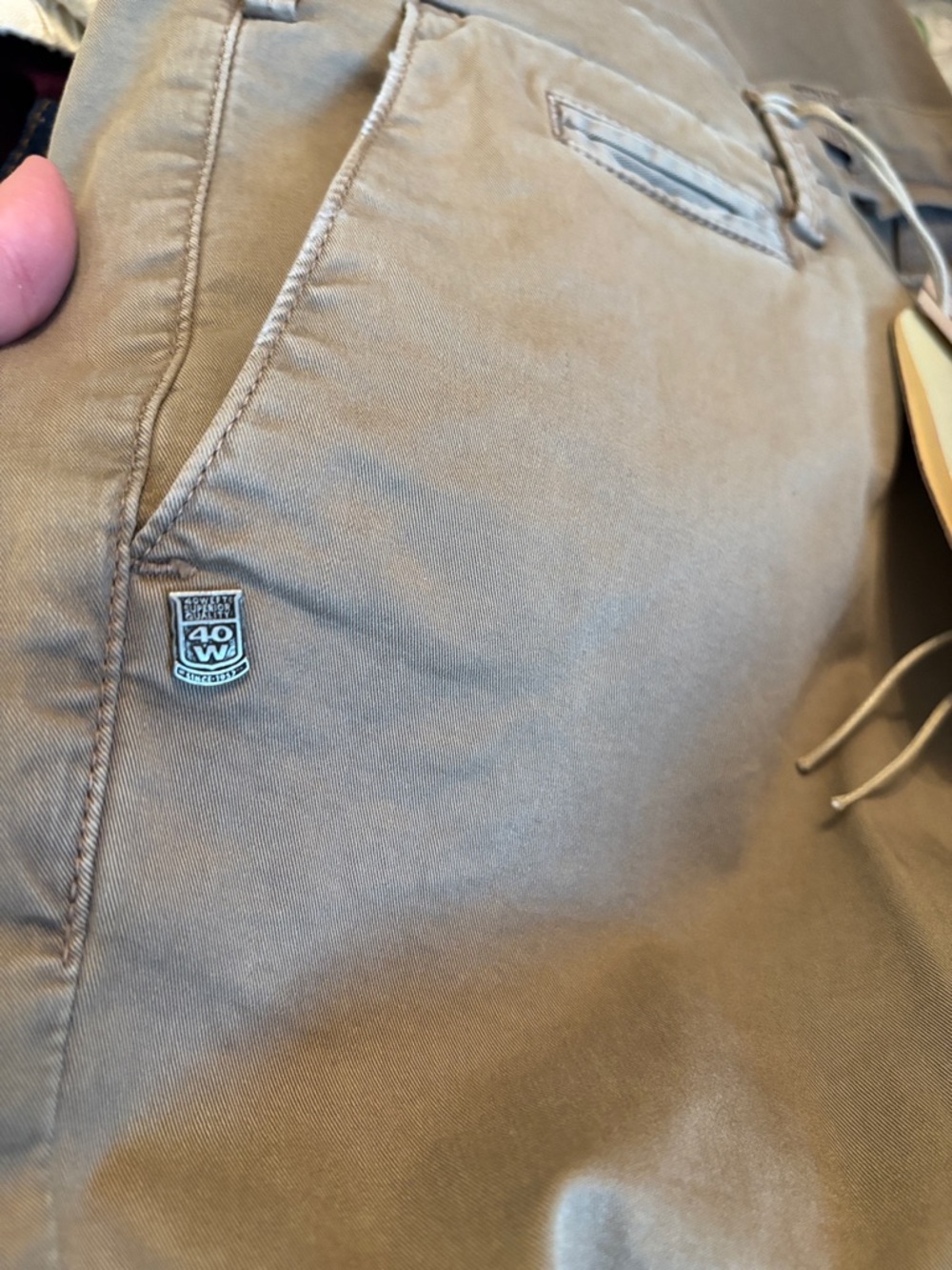 40weft "Billy" Men's Pants in Tan Italian brand size 50 x 28 equal to US 34 x 28 - Picture 12 of 16